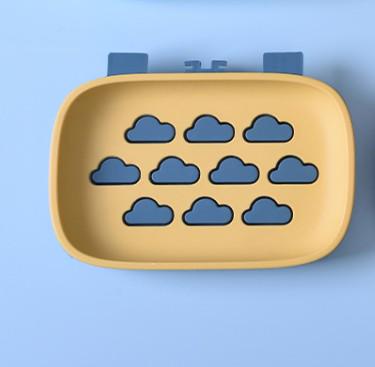 Doccia Portasapone 1 Pc Doppio Strato di Plastica Del Sapone di Drenaggio Scatola di Sapone Titolare Accessori per il Bagno antiscivolo Piatto Drenante strumento: giallo