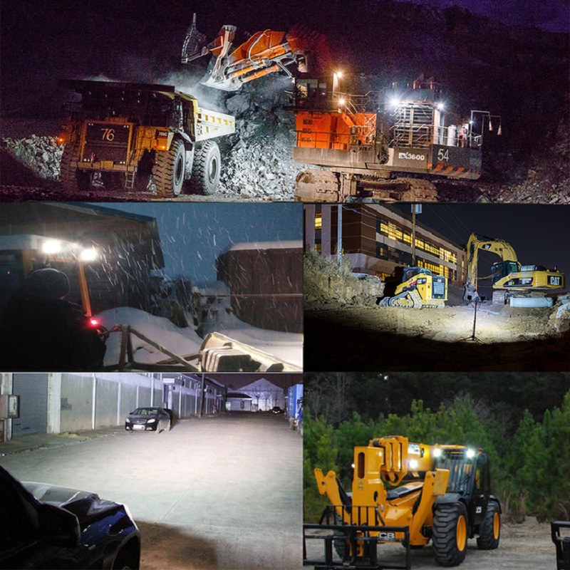 Okeen 4 stk bil led bar arbejdslygte 48w offroad arbejdslys 12v lys indvendig led 4 x 4 led traktor forlygte spot til lastbil atv