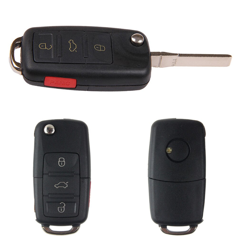 4 Knop Vouwen Auto Flip Remote Key Vervanging Case Fob Shell Voor Vw Volkswagen Golf 4 5 6 Vw Auto sleutel