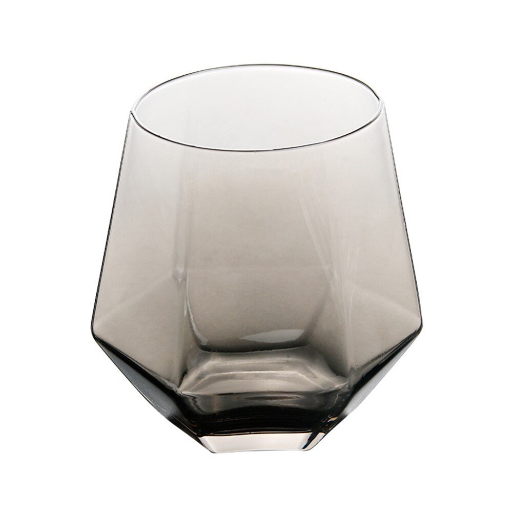 Geometric Whiskey Glass Transparent Home Juice Cocktail Glass Martini Glass Ice Rink Drink March: E