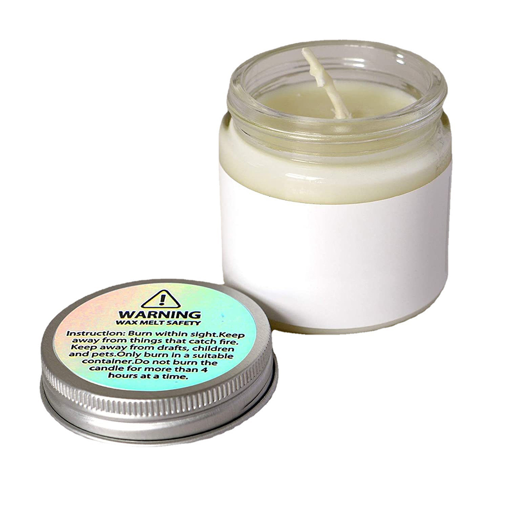 120-600 stuks kaarswaarschuwingslabels, 3 cm waterdichte ronde kaars veiligheidslabels sticker voor het maken van kaarsen DIY kaarspotten ﻿