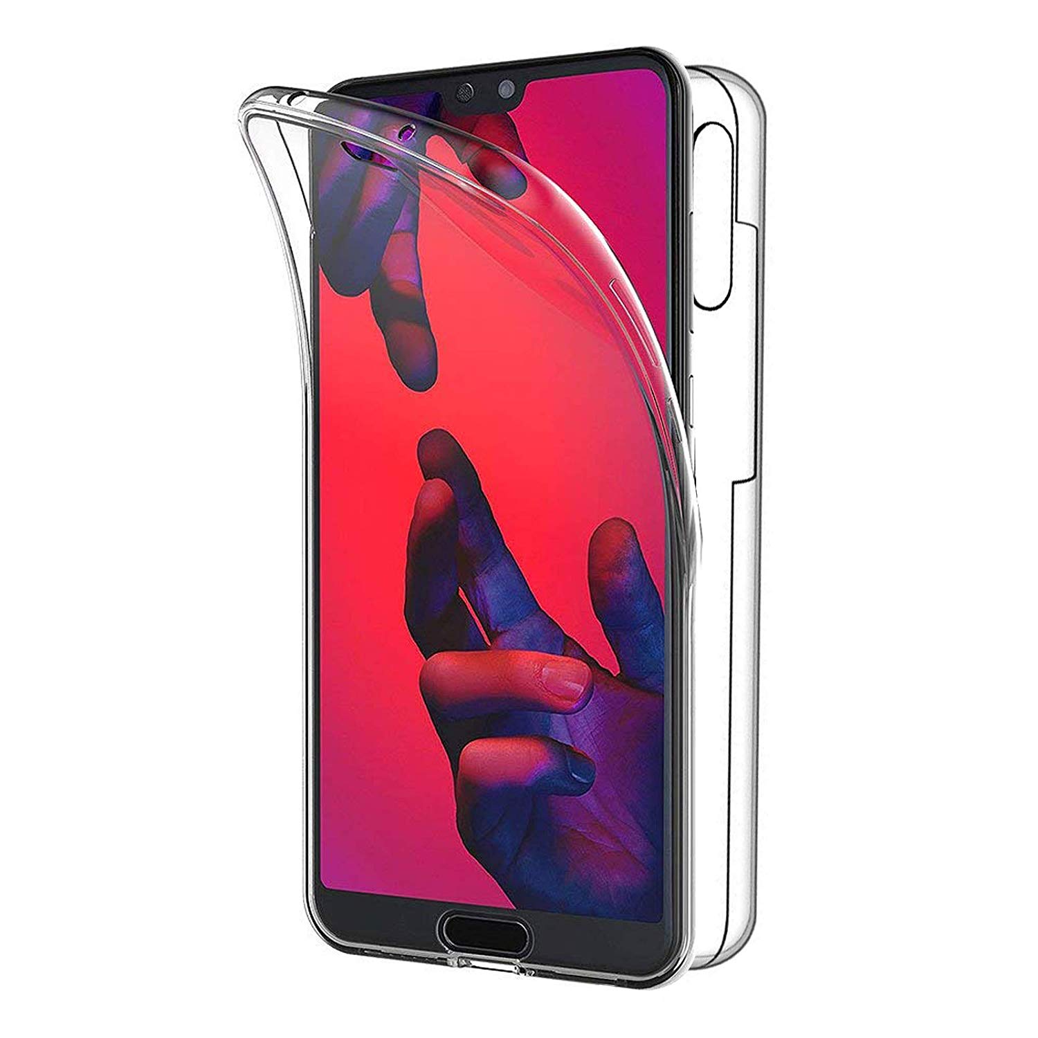 Huawei P20 Pro Capa de silicone proteção integral 360 proteção integral capa de silicone: Default Title