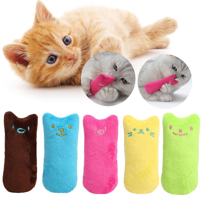 Gato de juguete de felpa corto divertido juguete interactivo gato loco gatitos y mascotas juguete de masticar dientes de amolar Catnip juguetes para gatos
