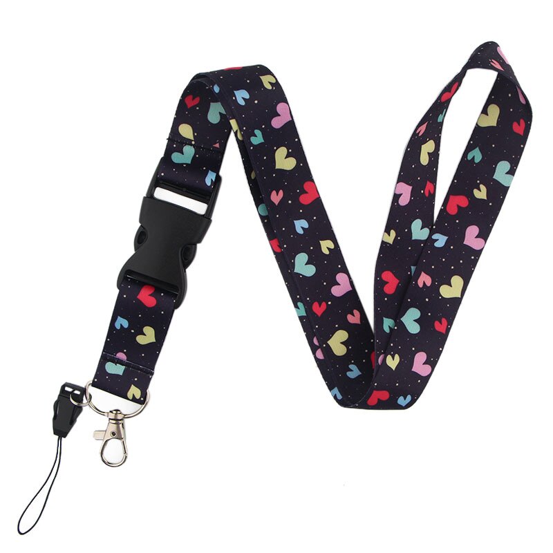 Kleurrijke Regenboog Liefde Lanyards Cool Neck Strap Omboordsels Linten Telefoon Keys Id Kaarthouder Lanyard Voor Sleutels Diy Hang Touwen: 1