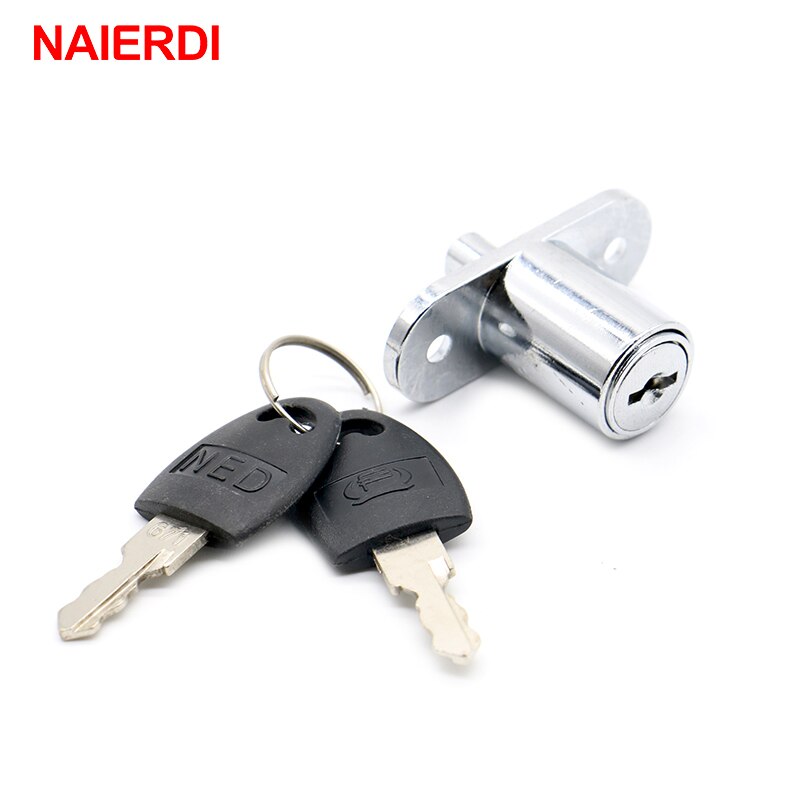 Naierdi Lade Push Lock Schuifdeur Showcase Kast Kabinet Sloten Window Security Chain Meubelbeslag Met 2 Sleutels