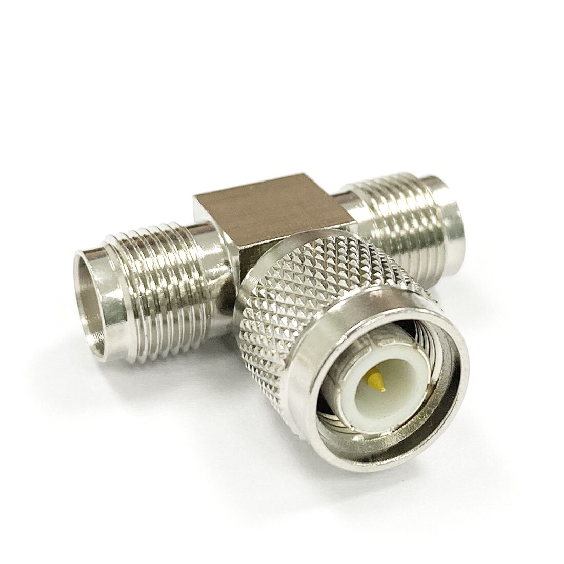 1pc NEUE TNC Stecker auf 2 * TNC Weibliche Jack T Typ Splitter RF koax Adapter Konverter Gerade vernickelt