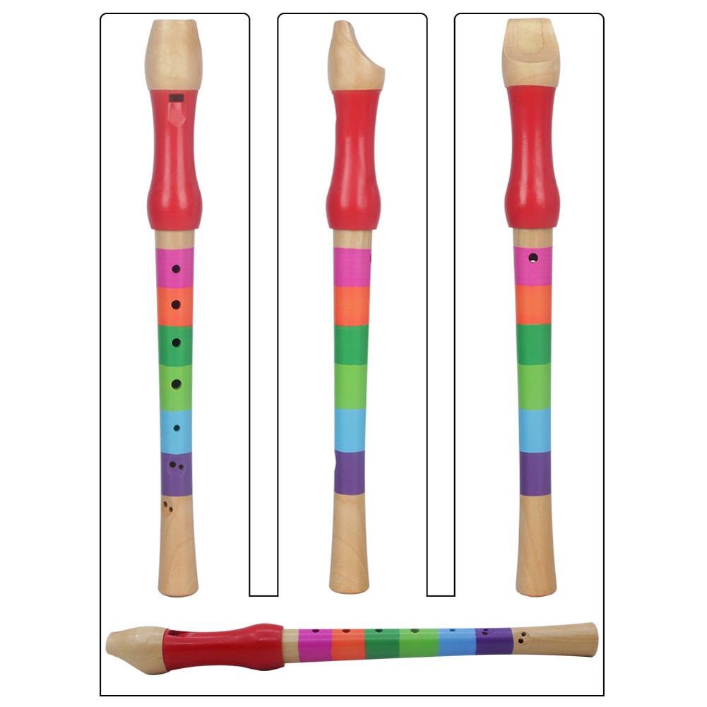 Flauta de Orff triple de madera para niños, instrumento Musical de juego , novedad
