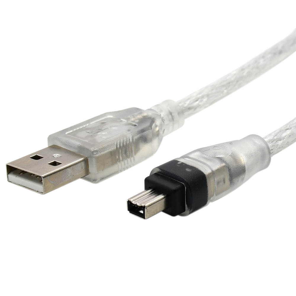 1M 3FT Usb Male Naar Firewire Ieee 1394 4 Pin Male Ilink Adapter Cord Kabel Voor Sony DCR-TRV75E Dv