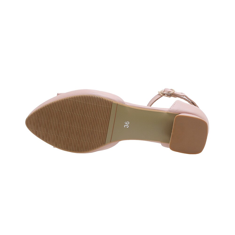 MFYB Women's sandals spring and summer comfortable low-heeled shoes sweet bow buckle 35-43 large hollow sandals