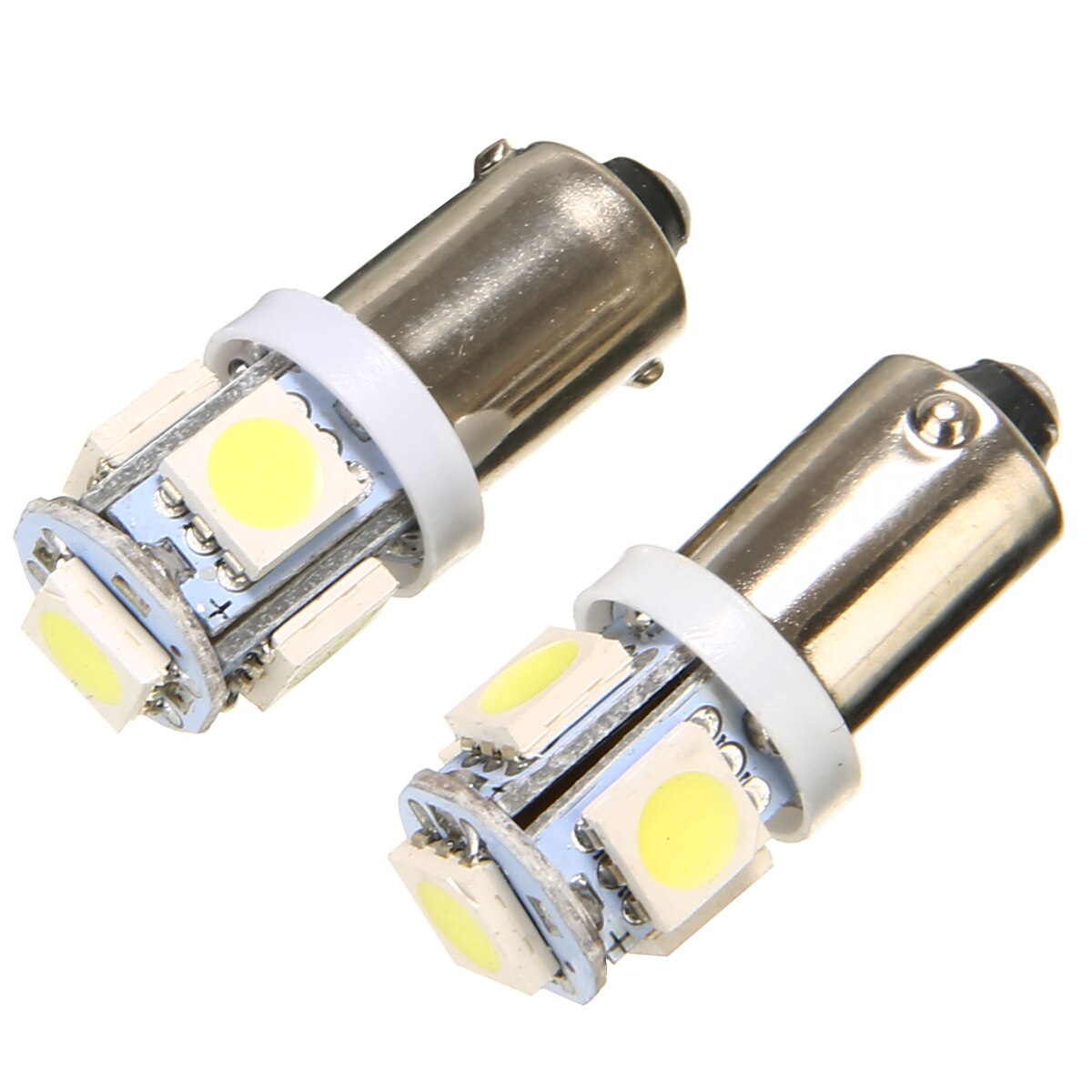 10 Stks/partij T11 BA9S 5050 5-SMD Led Wit Licht Lamp Auto Lichtbron Auto 12V Lamp T4W 3886X H6W 363 Hoge Helderheid