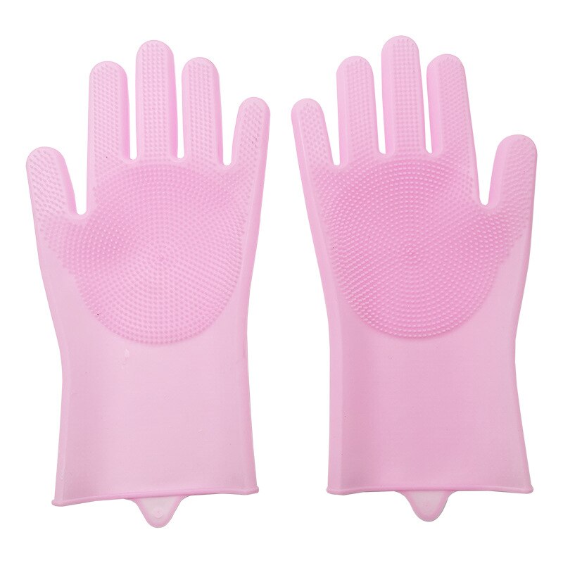 Hund Handschuh Pinsel Hund Massage Dusche Handschuhe Haustier Haar Entferner Hundesalon Handschuh für Hunde Reinigung Pinsel Hunde Baden Dusche handschuhe: Rosa