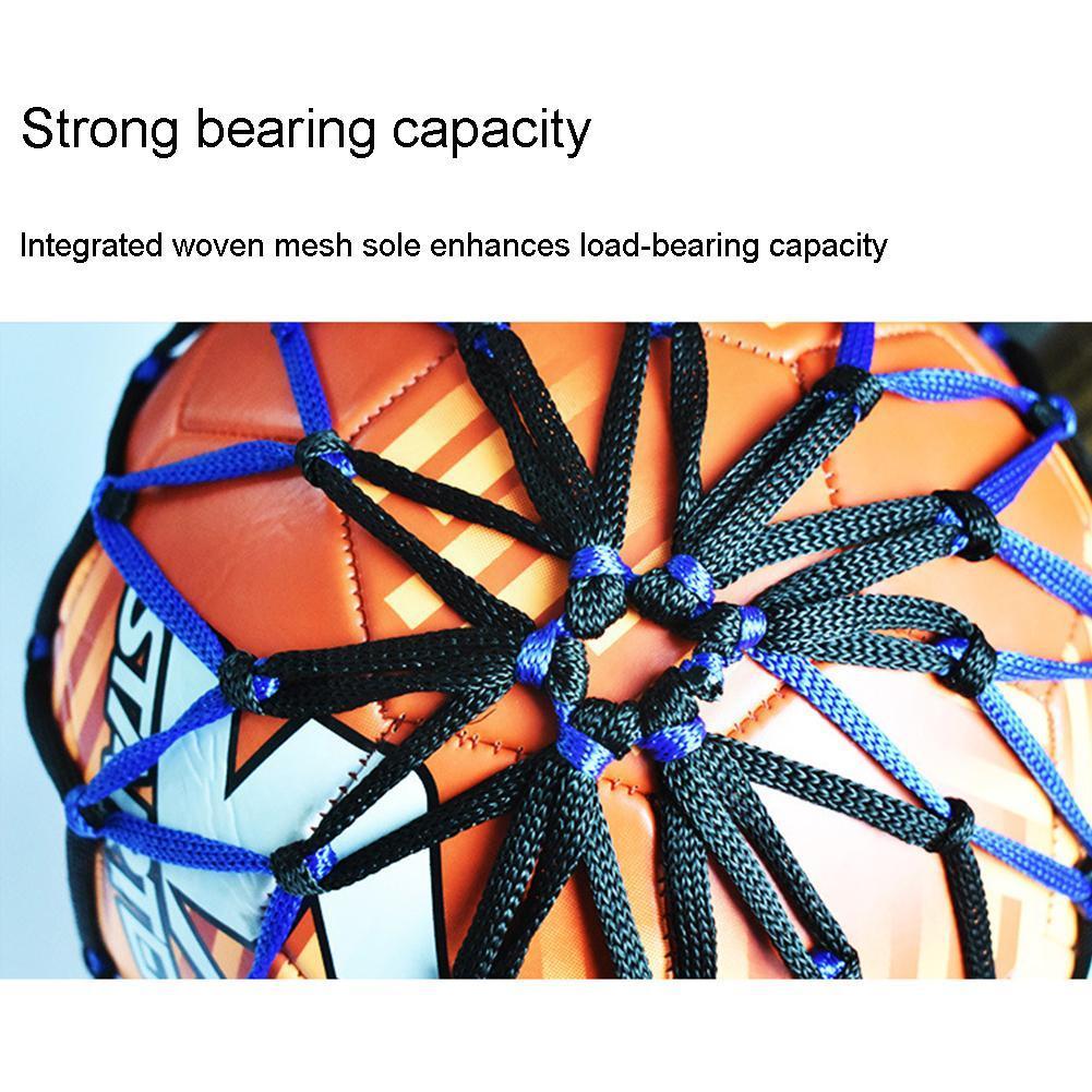 1pc fußballnetztaschen aus nylon, robuste aufbewahrungstaschen, einzeltragetaschen, ball-, basketball- und outdoor-sportartikel, tragbare fußballausrüstung, volleyball  i7 0