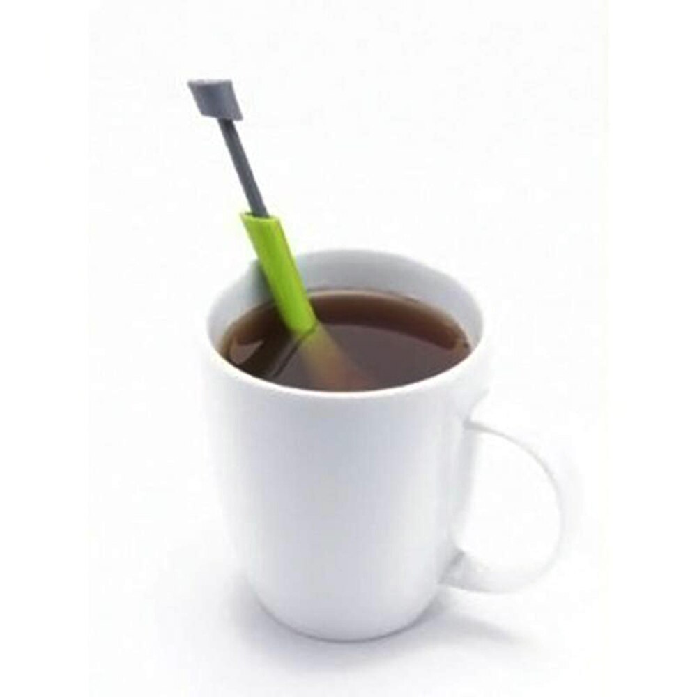 Sunn matte karakter smak Total te infuser duppeditt måle virvel bratt røre og trykk plast te og kaffe sil te filter