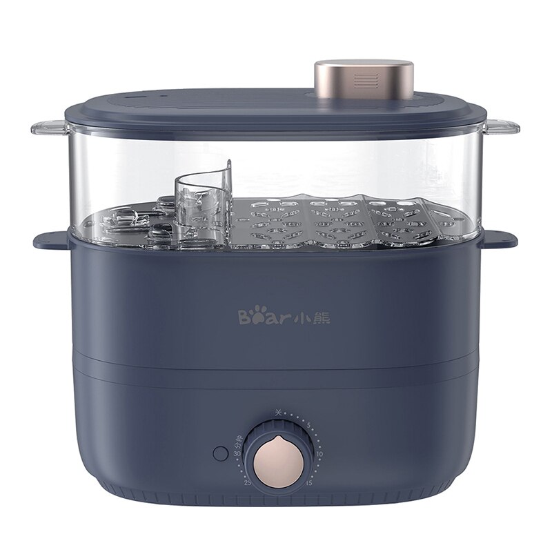 220V 2L Electric Household Steaming Cooker Multi Cooker Breakfast Maker With Timer Portable Electric Egg Food Steamer Pot: blue / AU