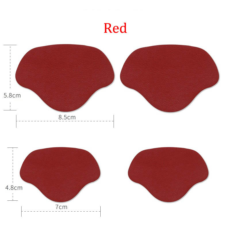 Plantillas con parche para zapatos deportivos, almohadillas antidesgaste para pies, plantilla protectora para el talón, pegatina trasera, tamaño ajustable, 4 Uds.: Blanco
