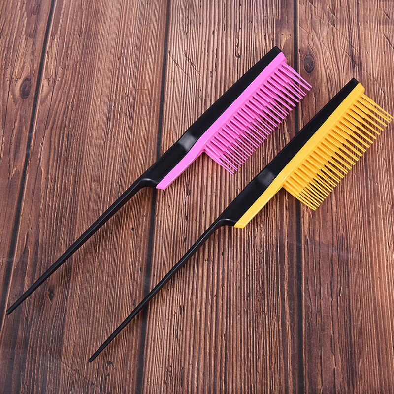 1Pc Professionele Haar Kam Wees Staart Kam Voorkomen Haaruitval Borstel Salon Tool Styling Kam Meerdere Kam Tanden kam