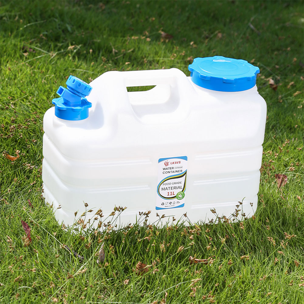 11L Drinking Water Bucket Leak-Proof Water Dispenser Carrier Large Capacity Water Container Jug for Vehicle Car Camping
