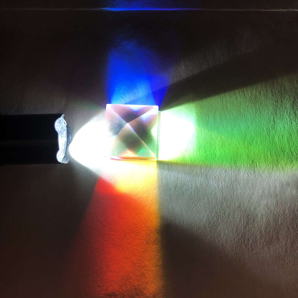 Pyramide lys optisk glas prisme terning