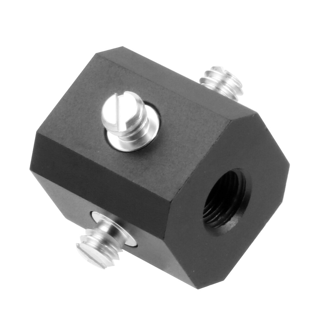 BGNing Polyhedron Cubic Mount 1/4" 3/8" Cube Bracket Stand Support Adapter for Tripod Camera Rig Cage LED Light Bouncer Diffuser