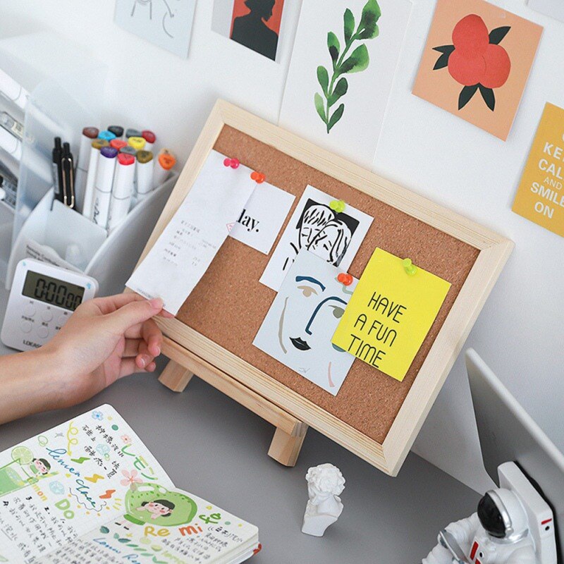 Decorative Board With Frame Cork Board Message Board Household Photo Wall Background Board