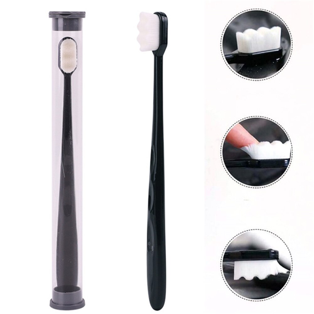 1Pc Adult Ultra-fine Soft Bristle Toothbrush Sensitive Gums and Teeth Portable Eco-friendly Brushes Oral Care Tools Accessories