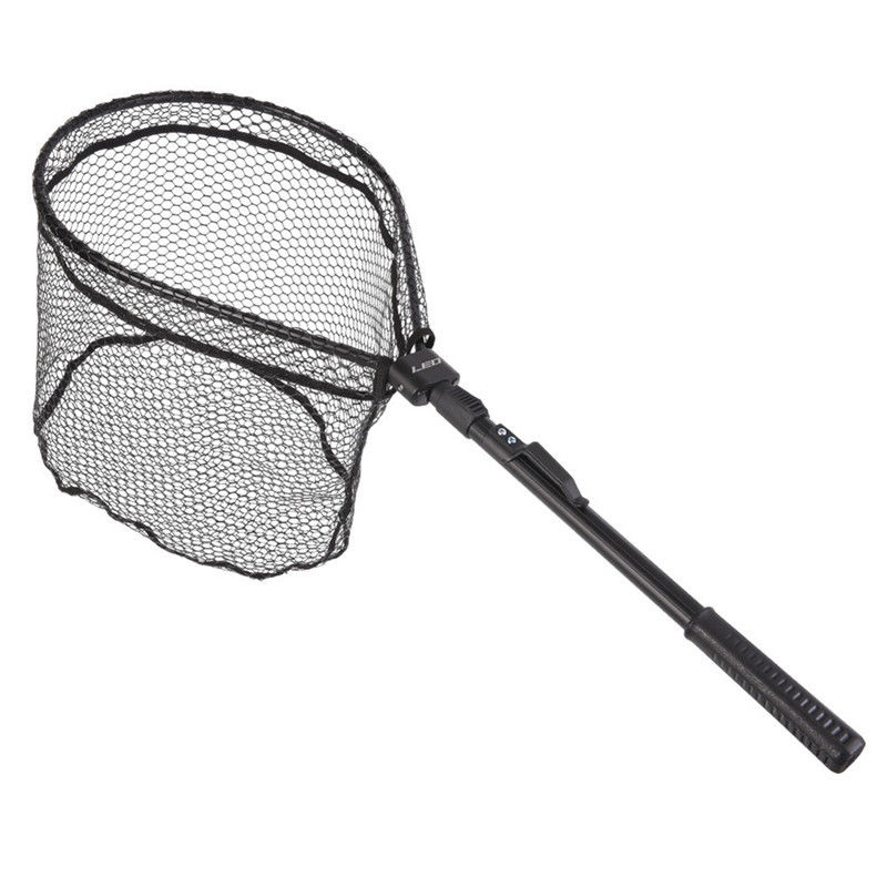 1 X pliant filet de pêche Brail maille filet d'atterrissage truite caoutchouc attraper outil extérieur