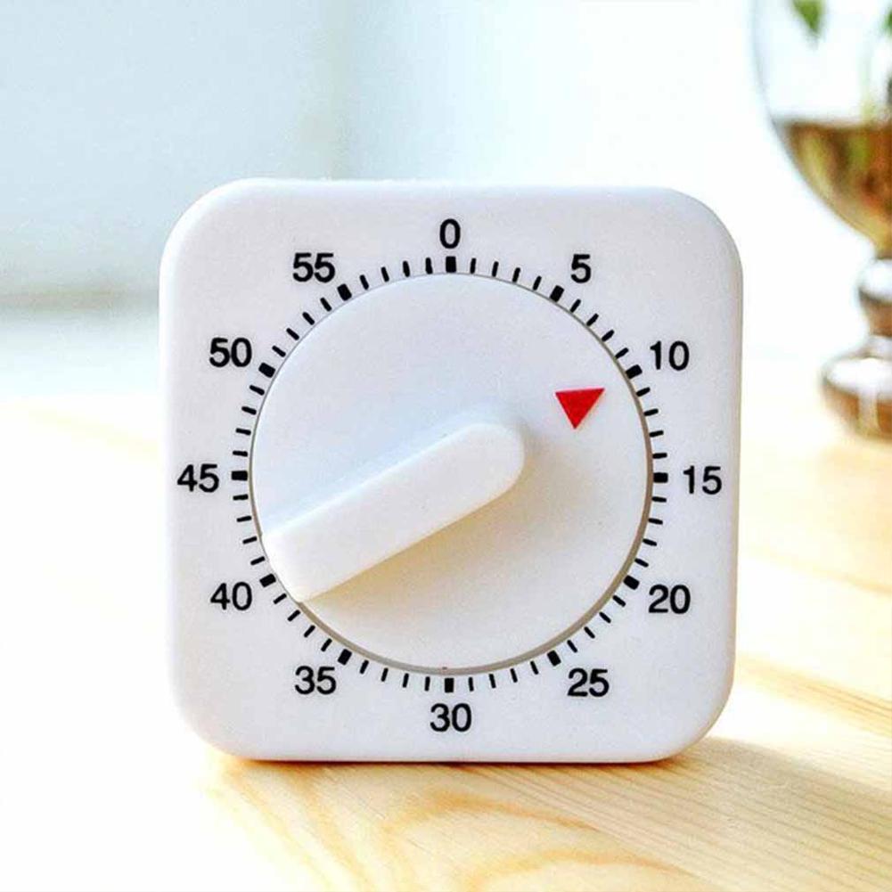 Kitchen Timer 60 Minutes Mechanical Timer Reminder Kitchen Plastic White Timer Tool Cook Kitchen Alarm Tools Kitchen G5G3