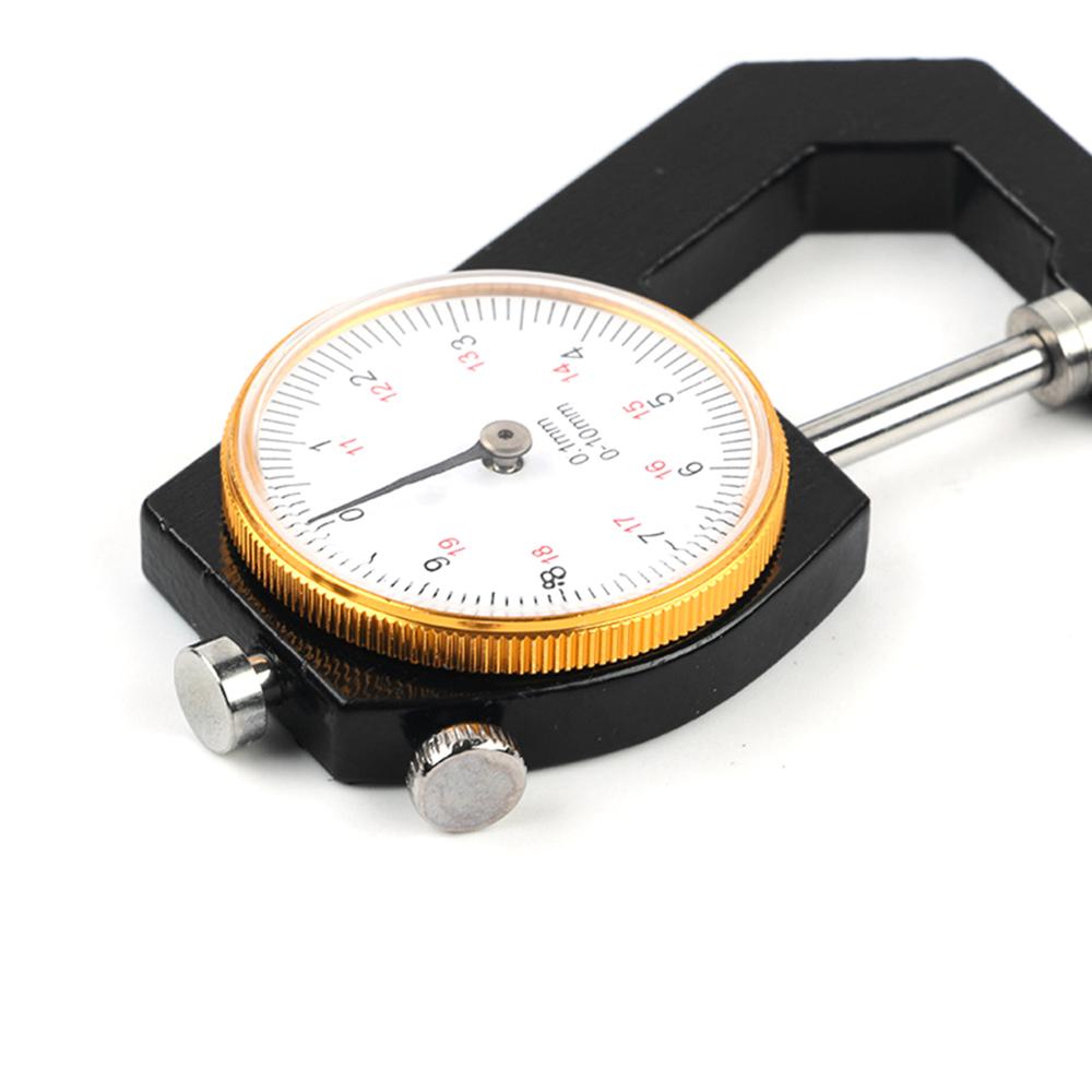 Jauge d'épaisseur de cadran 0-10mm, testeur d'épaisseur de papier de cuir pour outil de papier de film de cuir