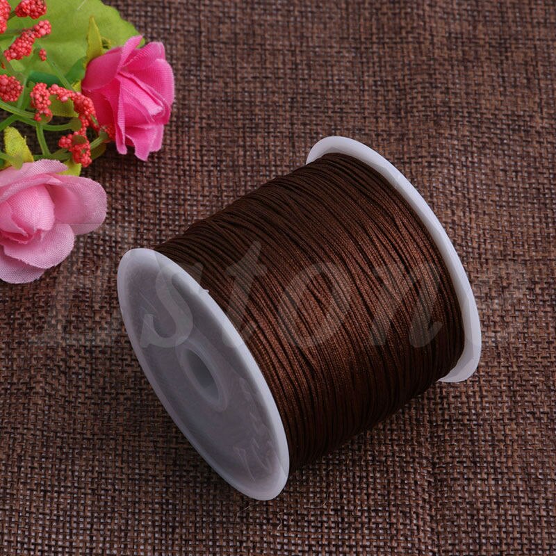 1Roll 45M x 0.8mm Nylon Chinese Knot Macrame Bracelet Braided Cord Thread String