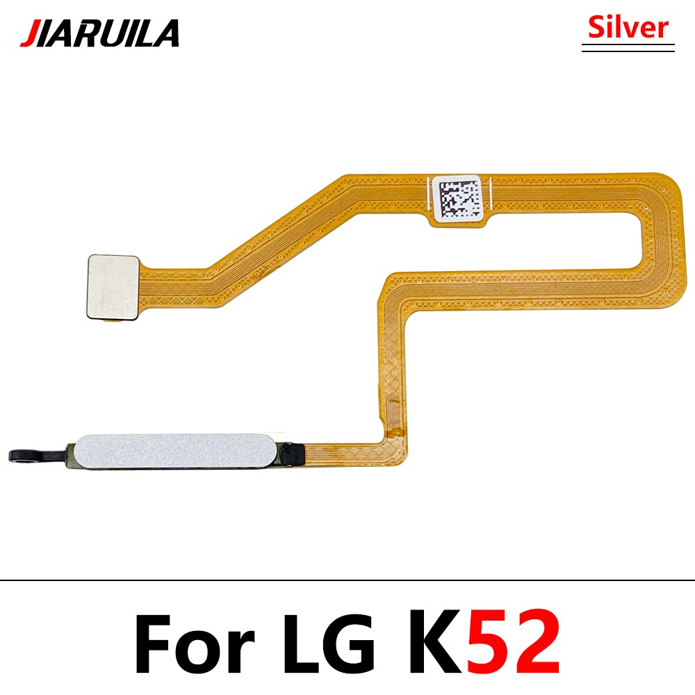 Fingerabdruck Sensor Für LG K42 Heimat Taste Fingerabdruck berühren Ich würde Sensor biegen Kabel Für LG K52 Fingerabdruck Geschmack: K52 Silber-