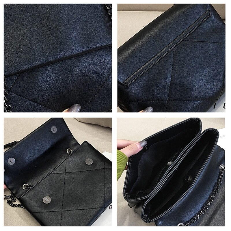 Atli Lederen Handtassen Mode Toevallige Keten Schoudertas Messenger Tassen Voor Vrouwen Beknopte Dames Crossbody Tas Koppelingen