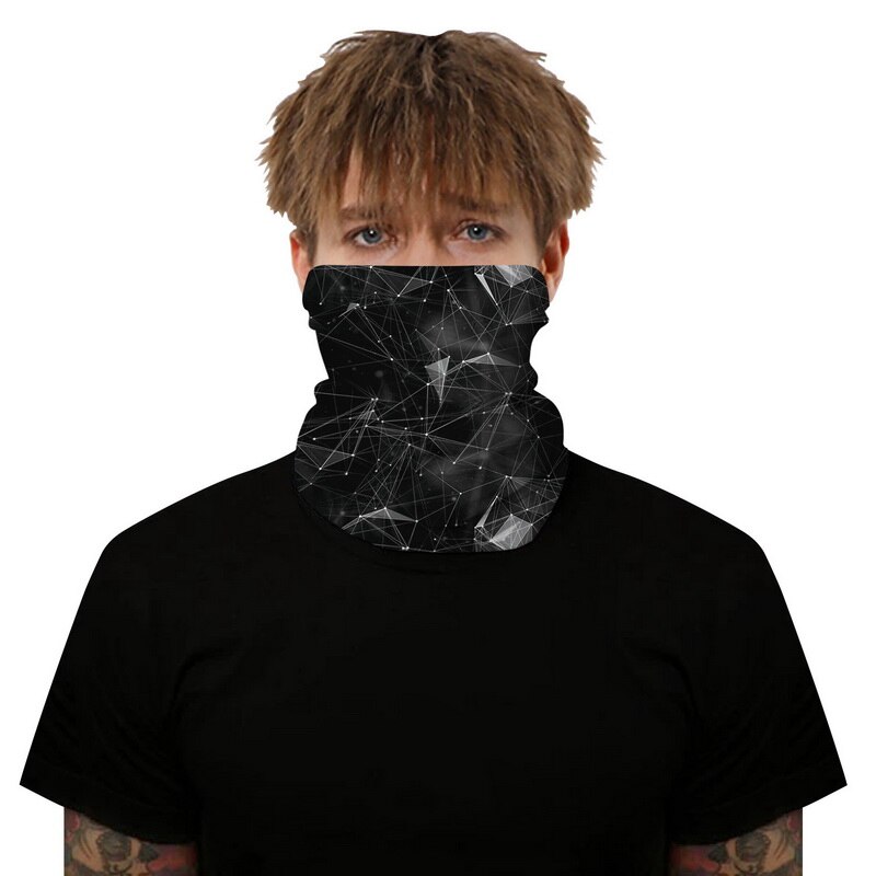 Ademende sjaal voor buiten, bedrukking, bescherming tegen de zon, fiets, gezichtsbedekking, bandana, sjaal, masker: 11