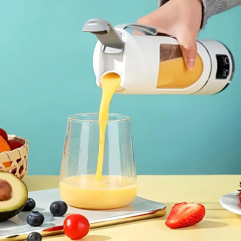 MINI exprimidor eléctrico de hielo triturado con carga para el hogar, potente Motor de 450ML, taza de jugo con pantalla Digital de gran capacidad