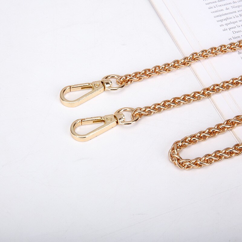 Bag Chain Strap Belt Hardware Shoulder Handbag Metal Replacement Bag Part DIY Strap Accessories for Women Chain Bag: a2 Gold / 100 cm