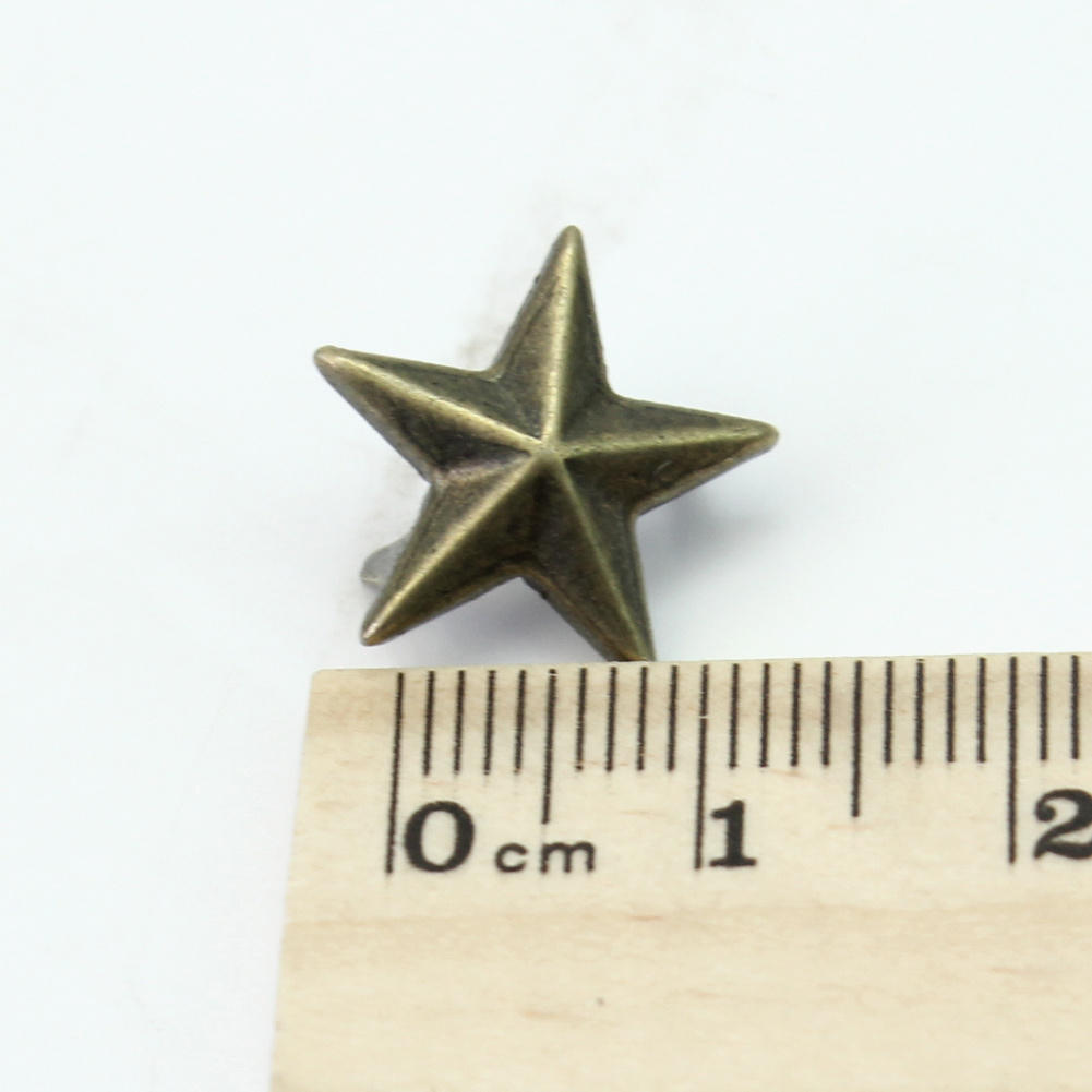 100 Pcs Star Studs Tone Star Spots Studs Klinknagels Spikes Punk Rock Bag Belt Leathercraft Diy Decoratie Accessoire