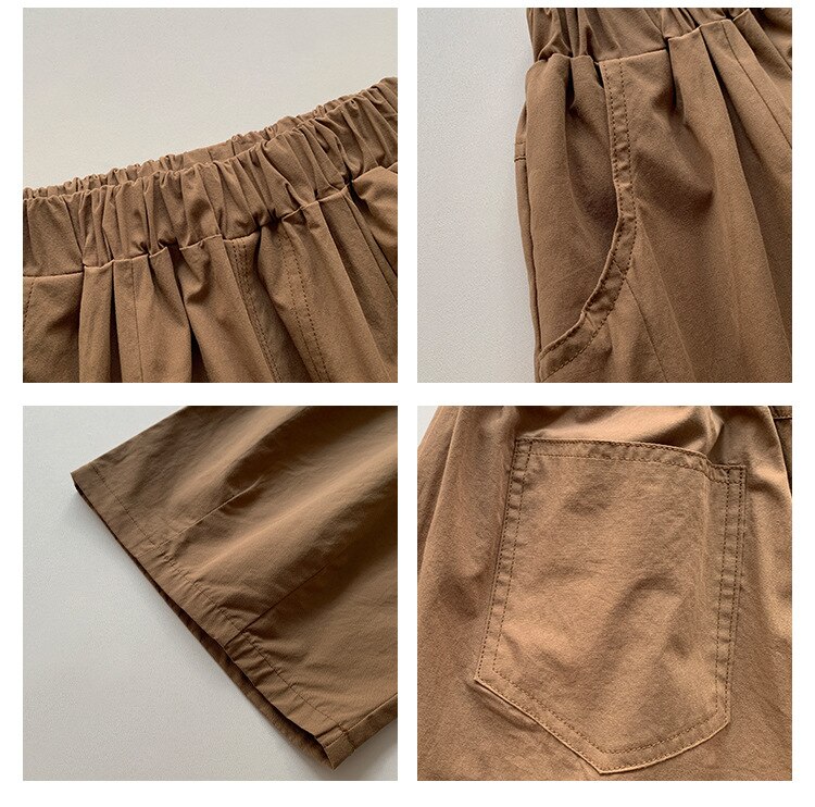 Pantaloni larghi larghi larghi per ragazzi nuovi estivi pantaloni sottili in cotone per bambini