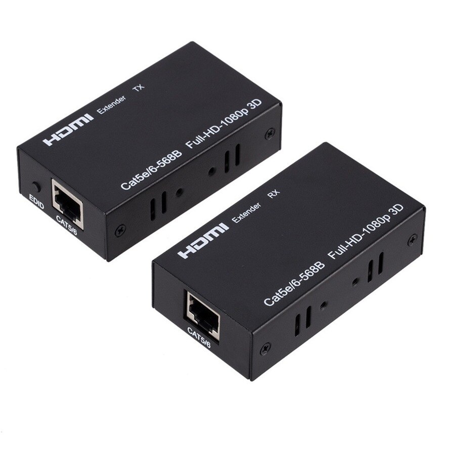 Convertitore di prolunga Extender compatibile HDMI HD 100M tramite CAT 5e 6 6e Cat5e/6 Cat6 UTP RJ45 cavo Ethernet per scheda di rete LAN