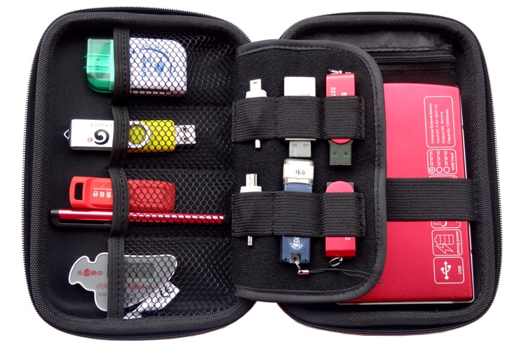 Guanhe Zipper Case Bag Protector Voor 2.5 &quot;Harde Schijf Paspoort Ultra /Slim / Enterprise Hard Case Tas voor Western Digital Wd