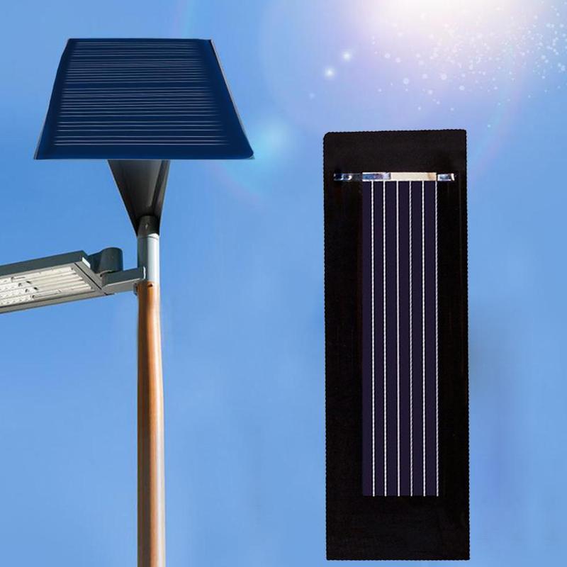 Round Black Mini Solar Panel Polycrystalline Board Glue Diy Charging Handicrafts Silicon Camping Outdoor Porta L0I9