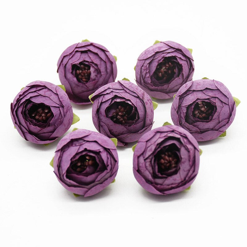 100 sztuk sztuczne kwiaty jedwabny pąki herbaty róże akcesoria robić dekoracji domu Diy broszka ślubna Scrapbooking nakrycia głowy kwiat na nadgarstek: 11
