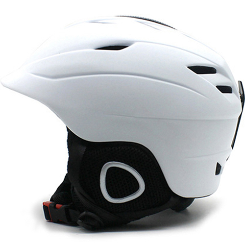 Casque de Ski, d'hiver, pour hommes, femmes et enfants, pour montage masque de Camping, Skis, vélo, vélo, cyclisme, sport, sécurité,: WHITE / L