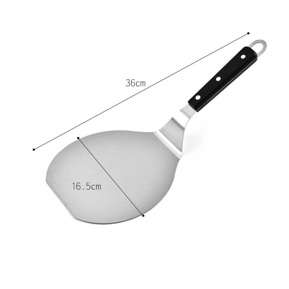 Stainless Steel Pizza Shovel Frying Peel Lifter Lifting Tool Pancake Spatula Non-stick Pizza Paddle Spatula Kitchen Baking Tools