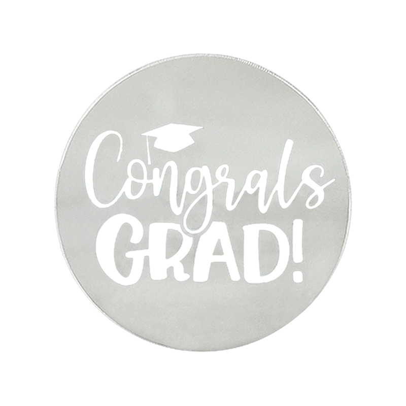 10pcs Congrats Grad Cupcake Toppers Class Of Bachelor Cap Acrylic Cake Toppers For Celebrate Graduation Party Cake Decor: Deep Sapphire