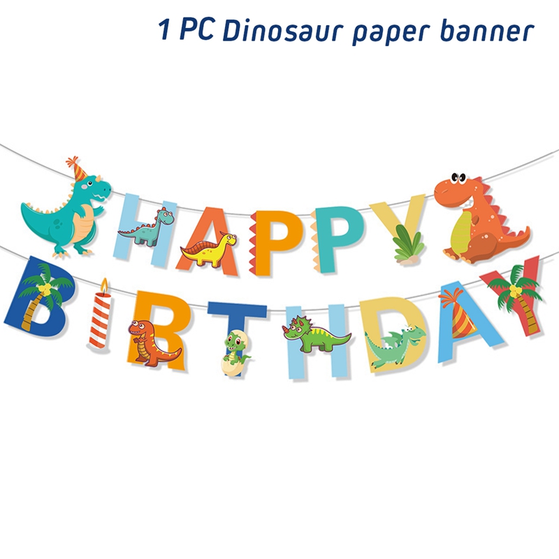 Jednorazowa zastawa stołowa z dinozaurem Rzek Dinozaur Dekoracja urodzinowa Dzieci Chłopiec Baby Shower Dżungla Safari Urodziny Supplies: zielone światło