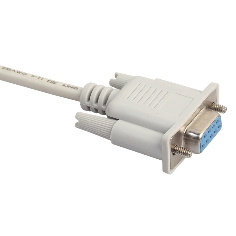 1PC 5ft F / F Serial RS232 Null Modem Cable Female to Female DB9 FTA Cross Connection 9 Pin Data COM Cable Converter PC Accessor