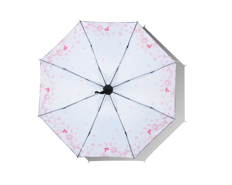 Fasion powłoka z tworzywa sztucznego deszcz słońce ABS guma antypoślizgowy uchwyt antypoślizgowy małe parasole deszcz kobiety wodoodporny parasol wygodne dziewczyny podróż