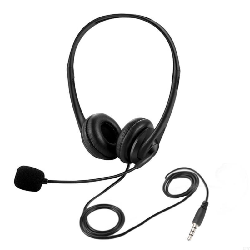 12PC Corded Headsets with 3.5mm Plug Soft Skin Friendly Comfortable Over Ear Headphones for Conferencing and Music