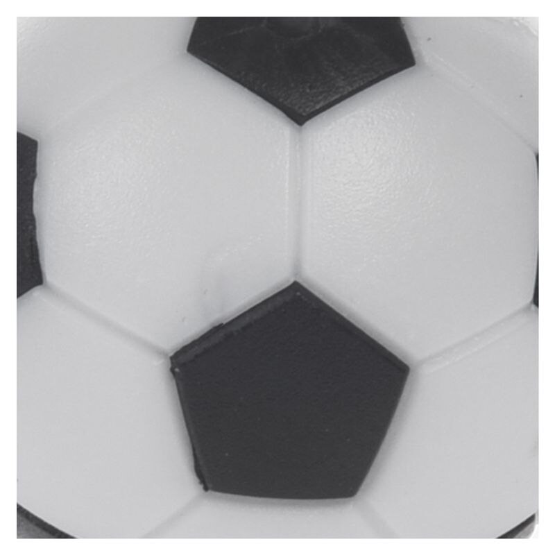 5x Plastic 32Mm Voetbal Indoor Tafel Voetbal Bal Vervangen Zwart + Wit