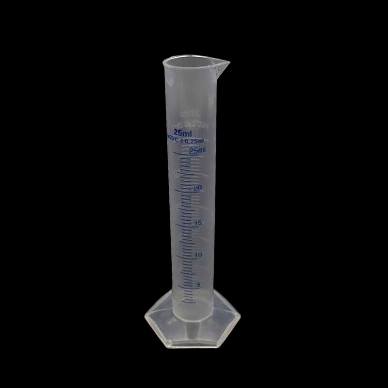 Cilindro de medición de plástico, cilindros graduados para suministros de laboratorio, herramientas de laboratorio, NOV99, 10/25/50/100/250/500ml
