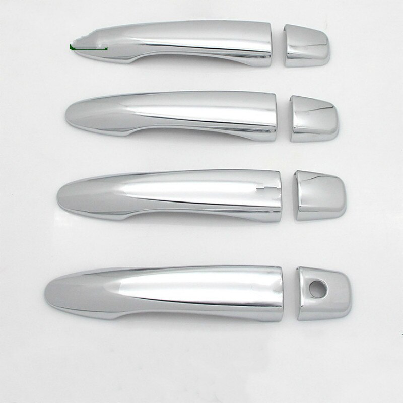 For Nissan Qashqai J11 Chrome door handle cover with smart key Hhole catch cap trim molding: 1 keyhole no button